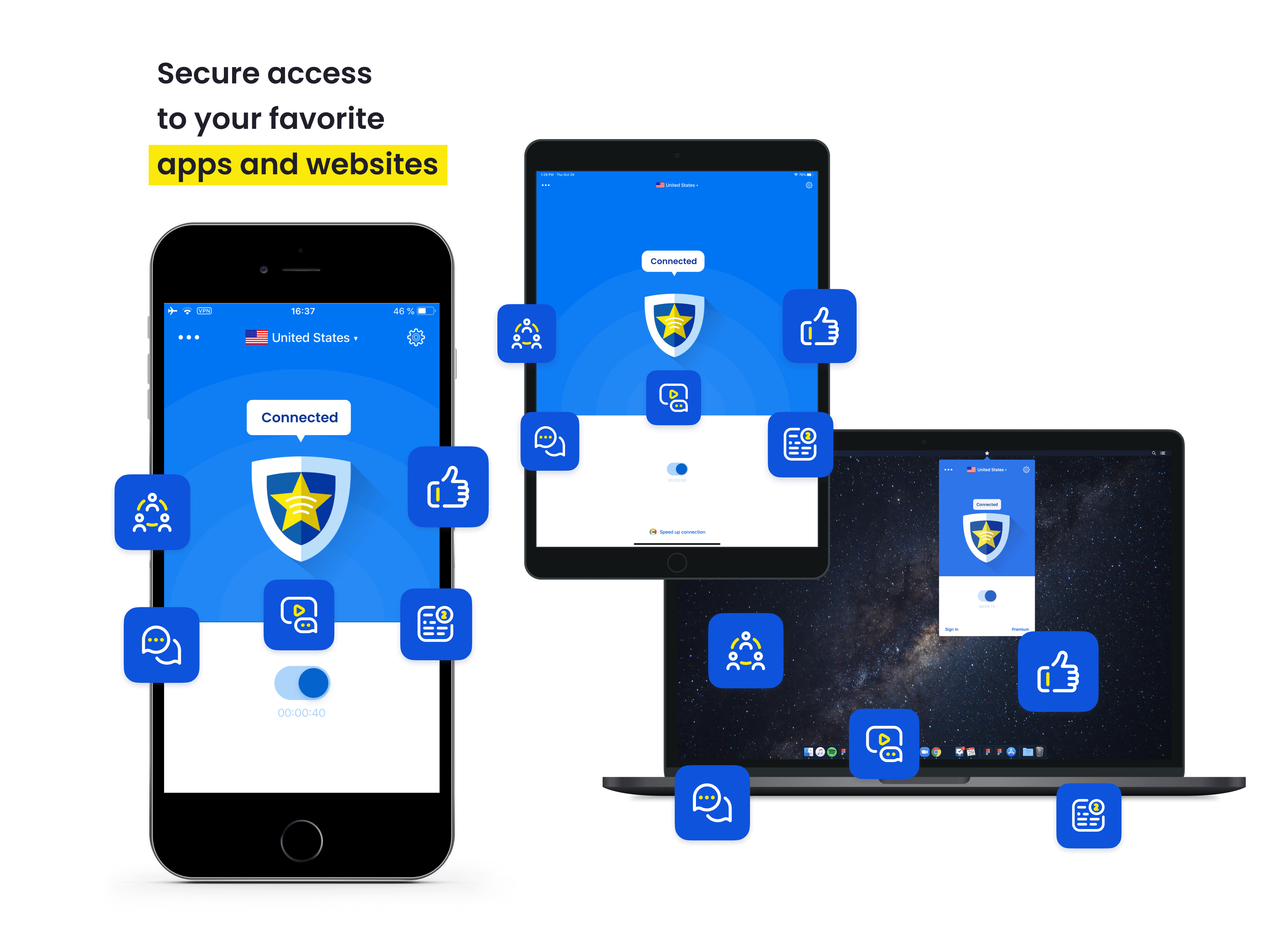 Star VPN app screen